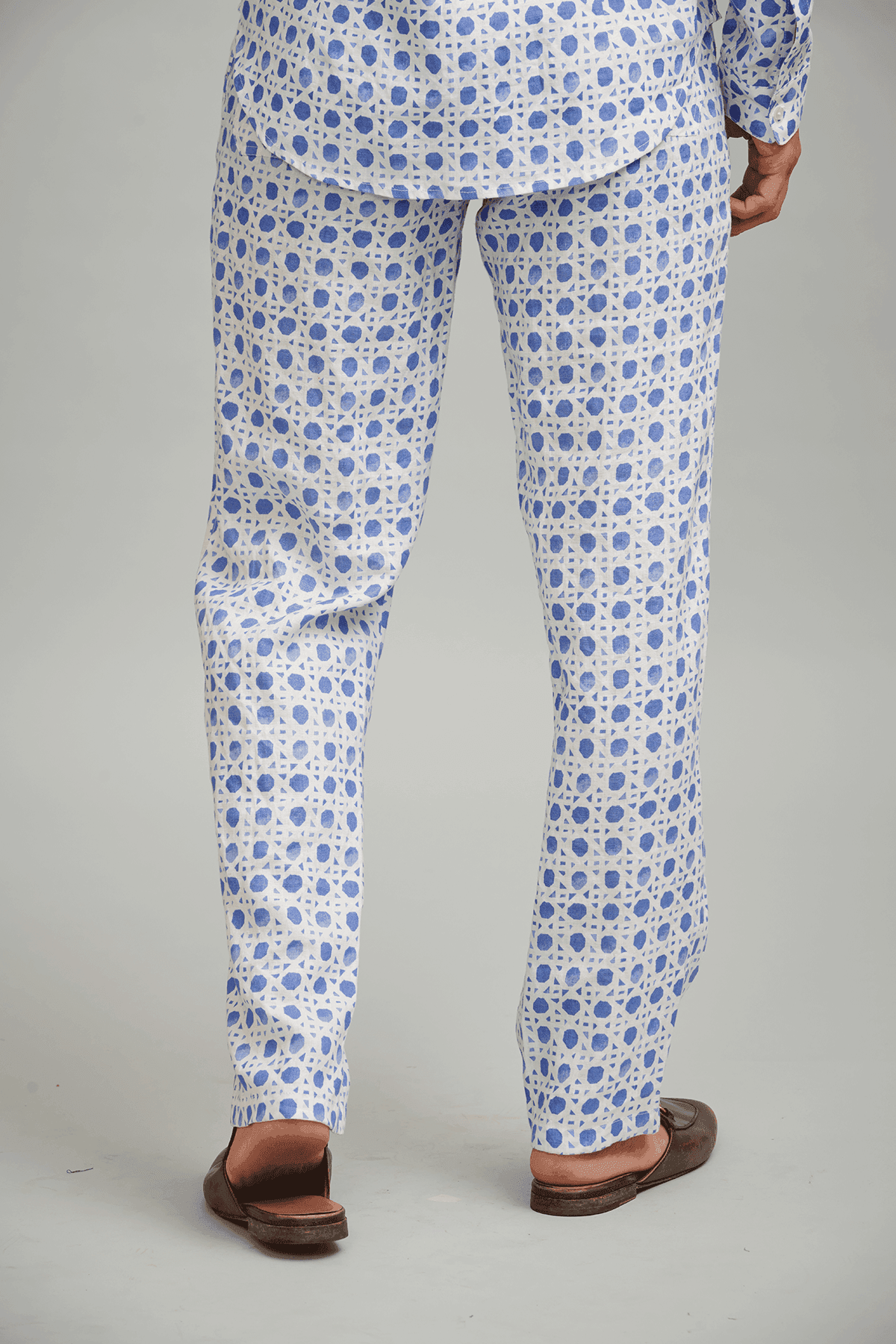 CANING PRINT LINEN PANT - dash and dot