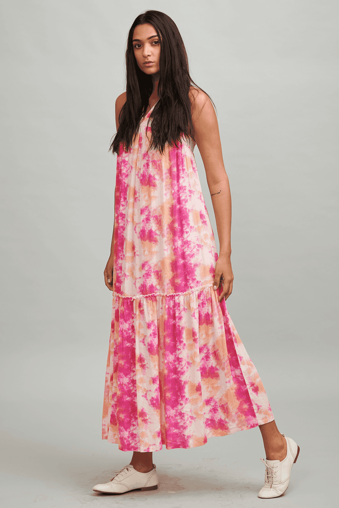MULTICOLOUR TIE-DYE MAXI - dash and dot dash and dot