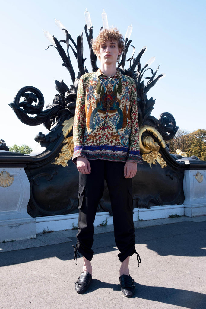 TAPESTRY PRINT SHIRT - dash and dot dash and dot