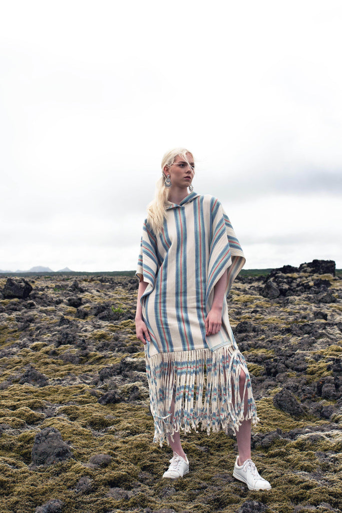 PASTEL FRINGE PONCHO - dash and dot dash and dot