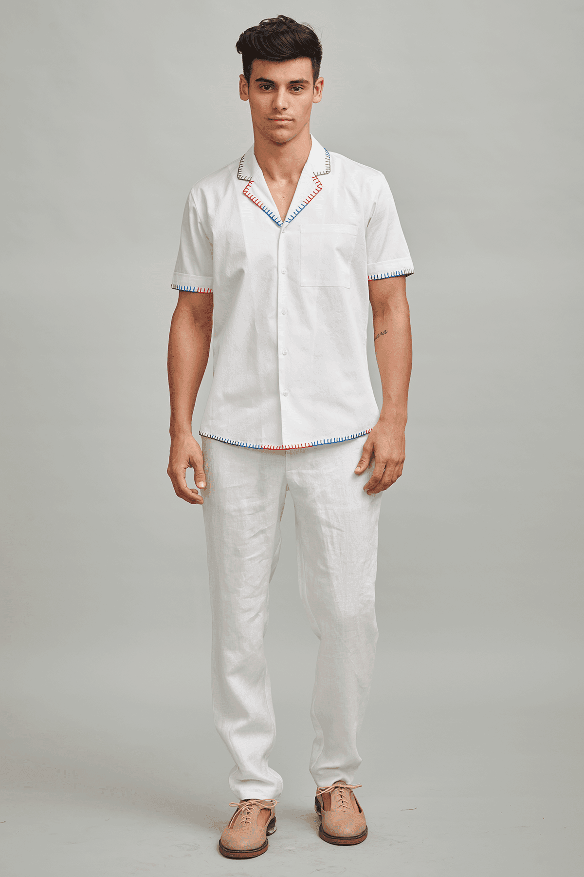 BLANKET STITCH SHIRT - dash and dot