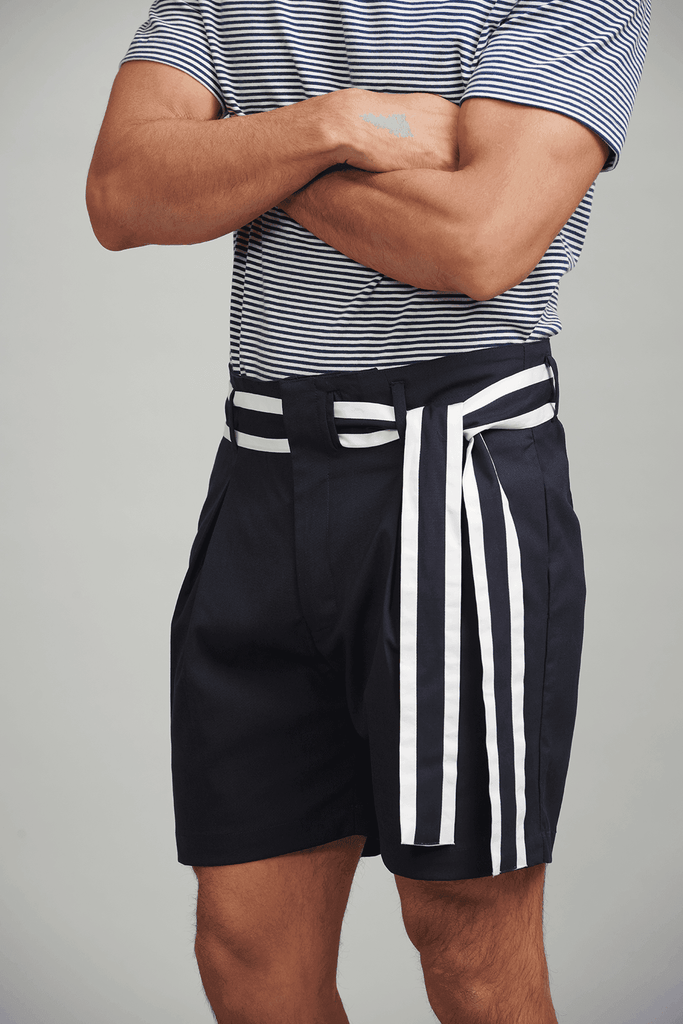 SIDE TIE SHORTS - dash and dot dash and dot