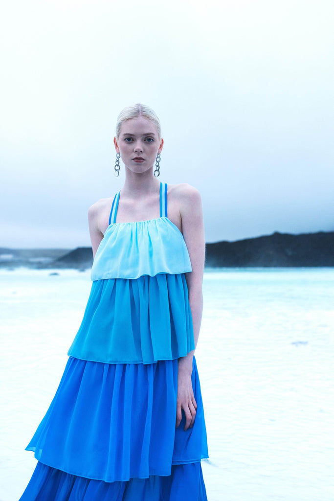 OMBRE TIERED DRESS - dash and dot dash and dot