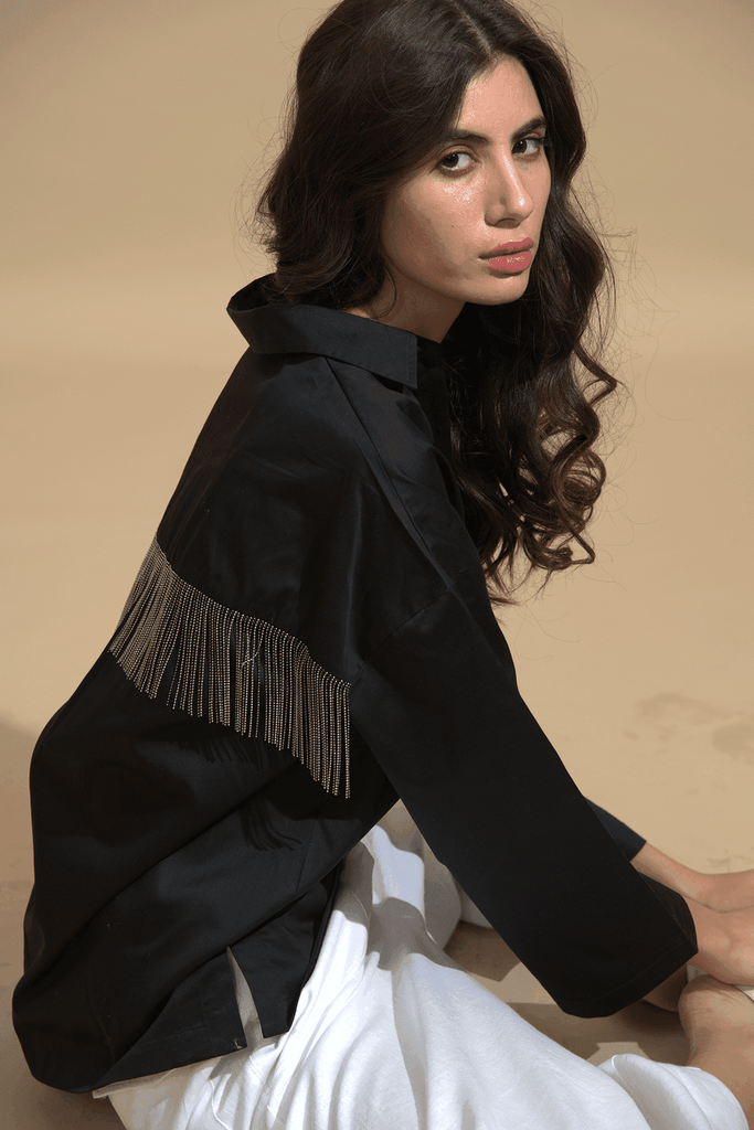 FRINGE SHIRT - dash and dot dash and dot