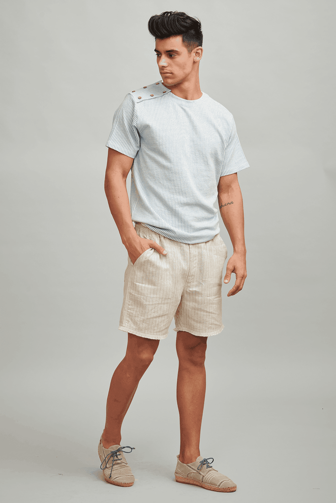 DOUBLE SHOULDER PLACKET POLO - dash and dot dash and dot