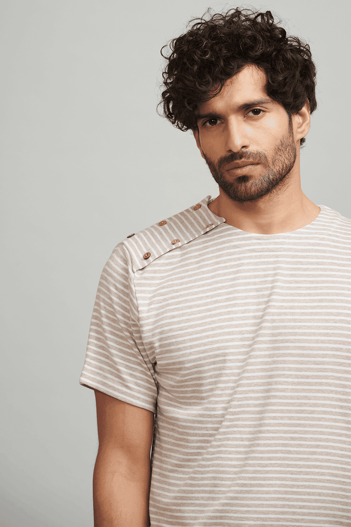 DOUBLE SHOULDER PLACKET POLO - dash and dot dash and dot