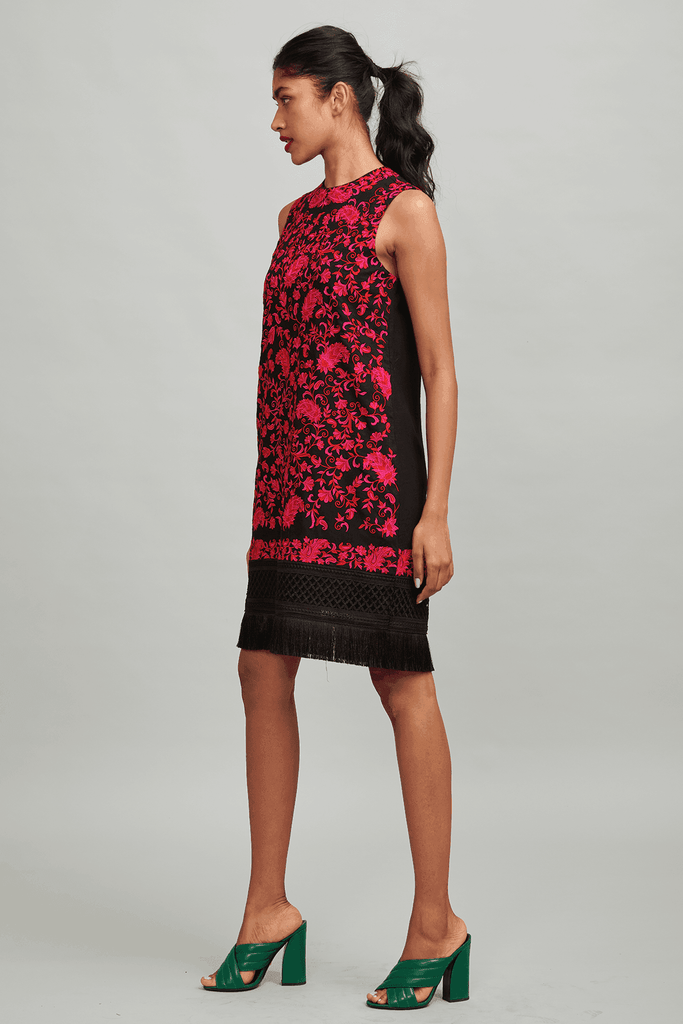 PAISLEY FRINGE DRESS - dash and dot dash and dot