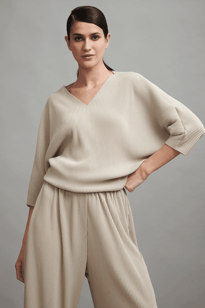 PLEAT DOLMAN TOP - dash and dot dash and dot