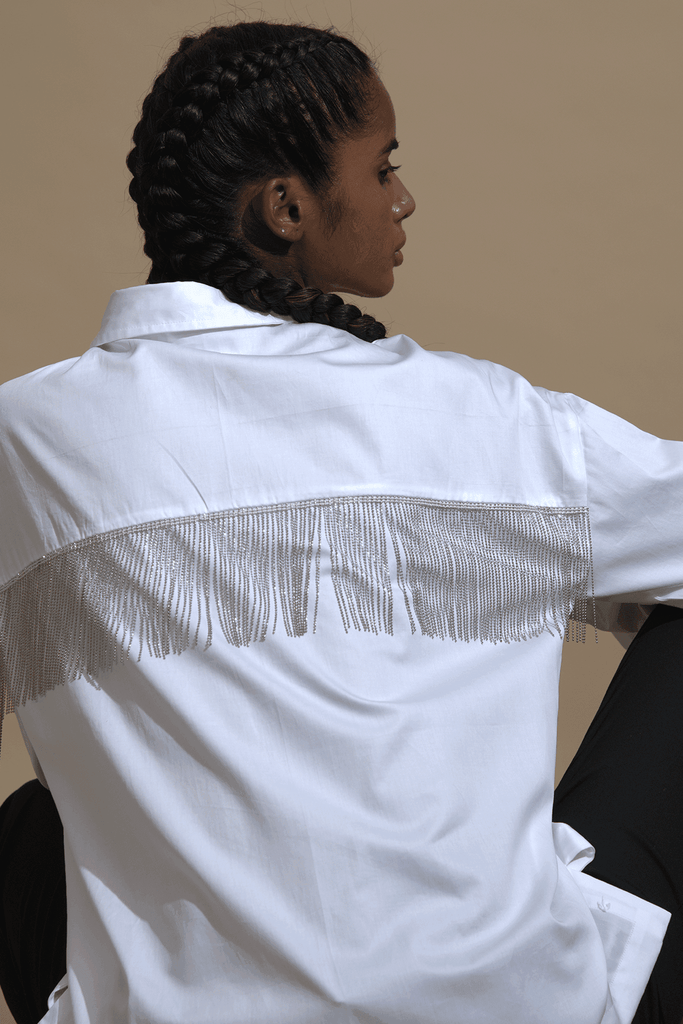 FRINGE SHIRT - dash and dot dash and dot