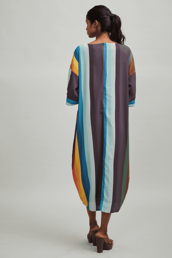 MULTICOLOUR STRIPE MIDI - dash and dot dash and dot