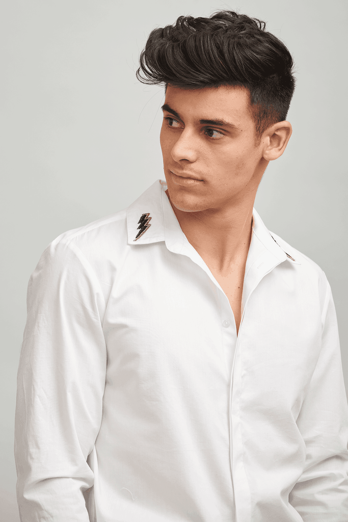 LIGHTNING COLLAR SHIRT - dash and dot dash and dot