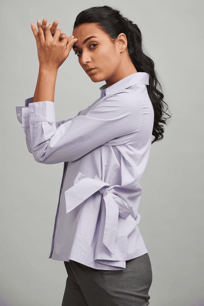 SIDE TIE SHIRT - dash and dot dash and dot