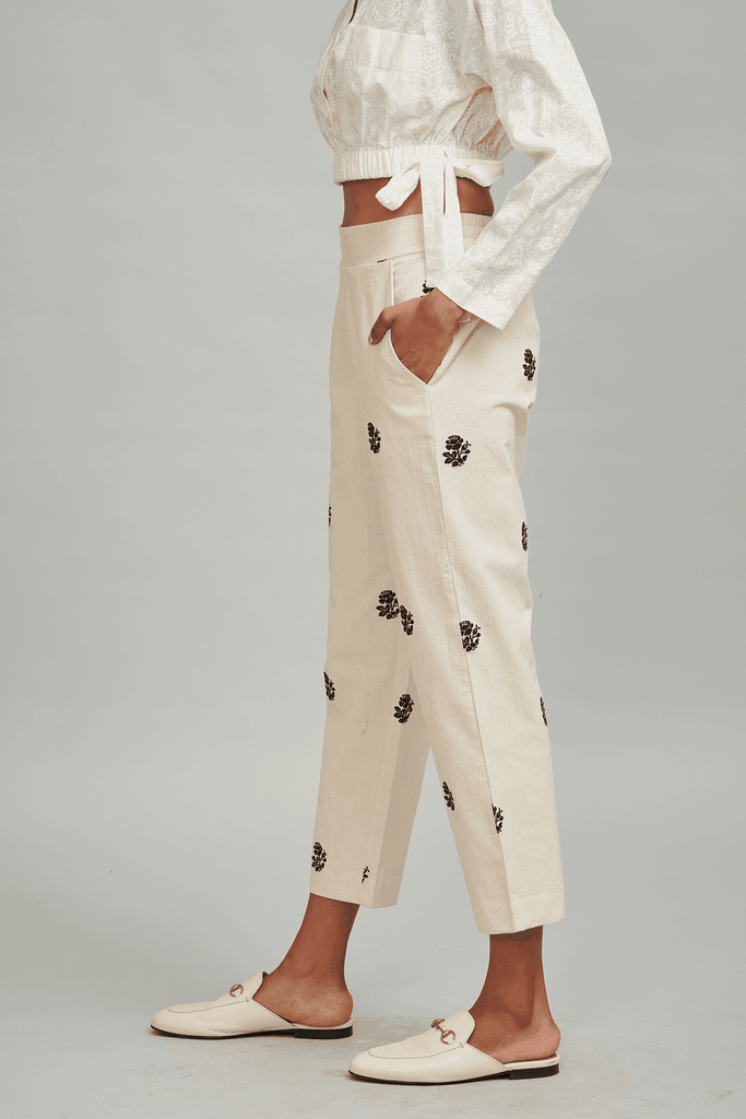 EMBROIDERED PANT - dash and dot dash and dot