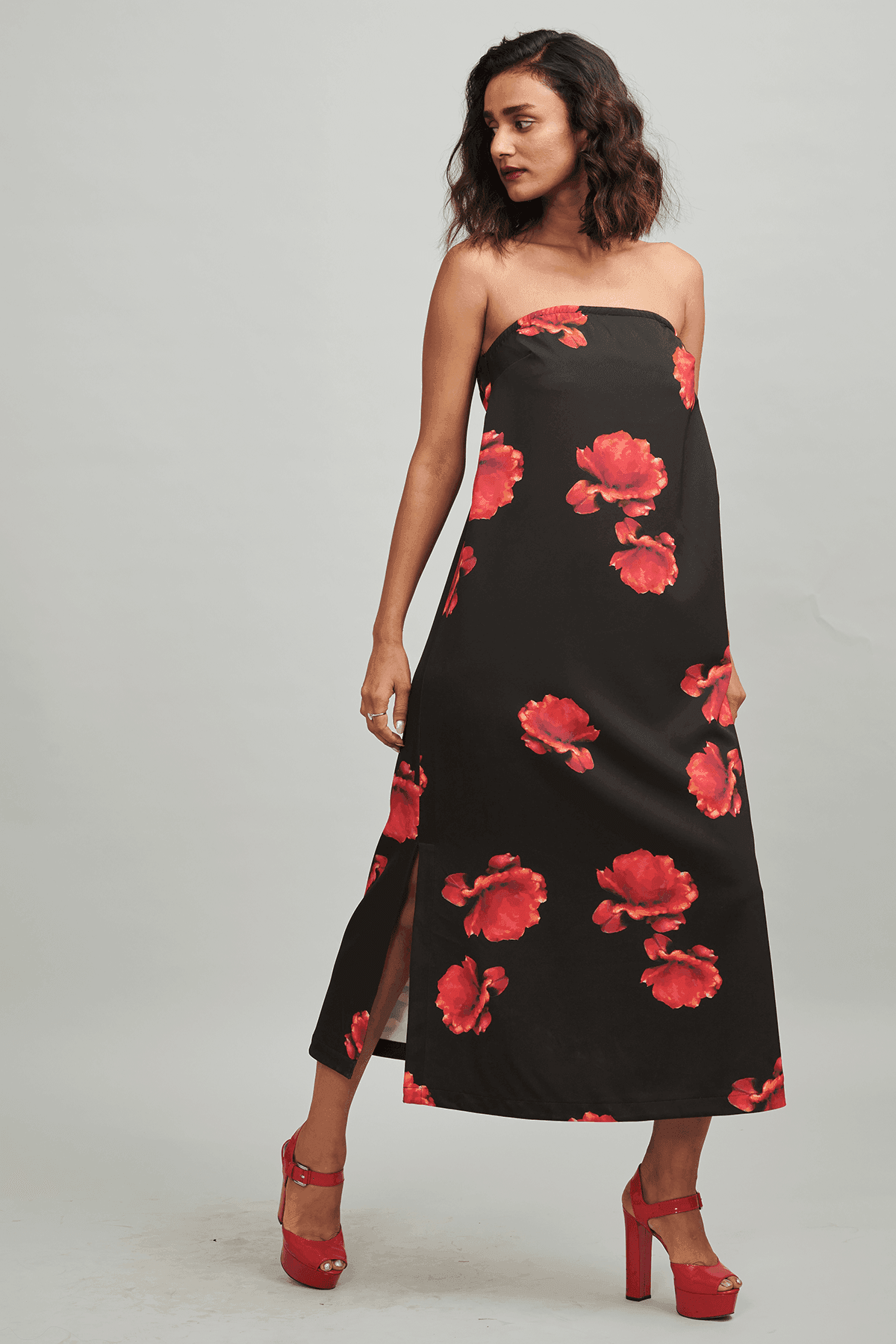 BLACK ROSE DRESS - dash and dot