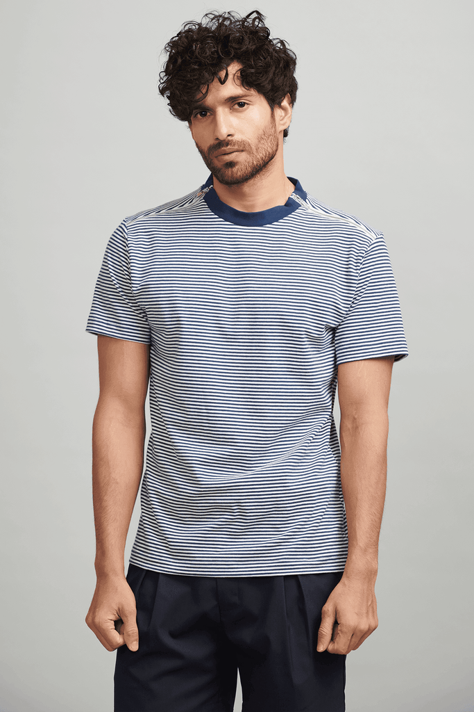 SHOULDER ZIP TEE - dash and dot dash and dot