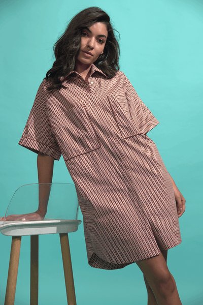 DECO PATCH POCKET DRESS - dash and dot