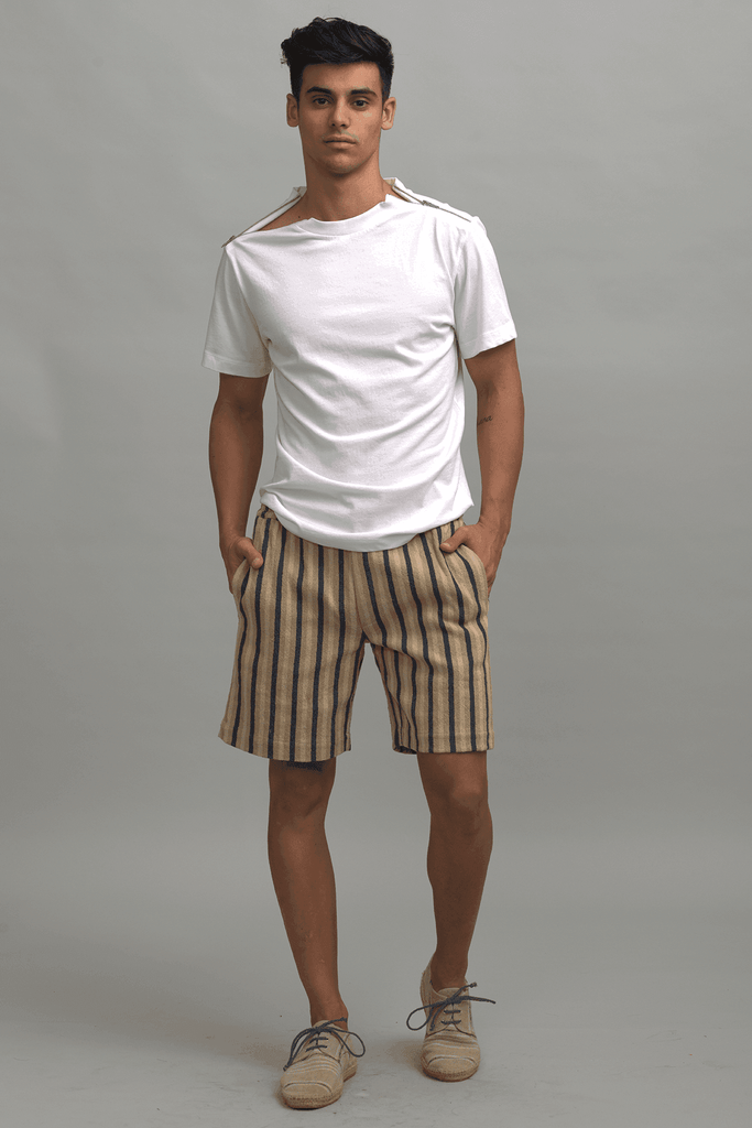 SHOULDER ZIP TEE - dash and dot dash and dot