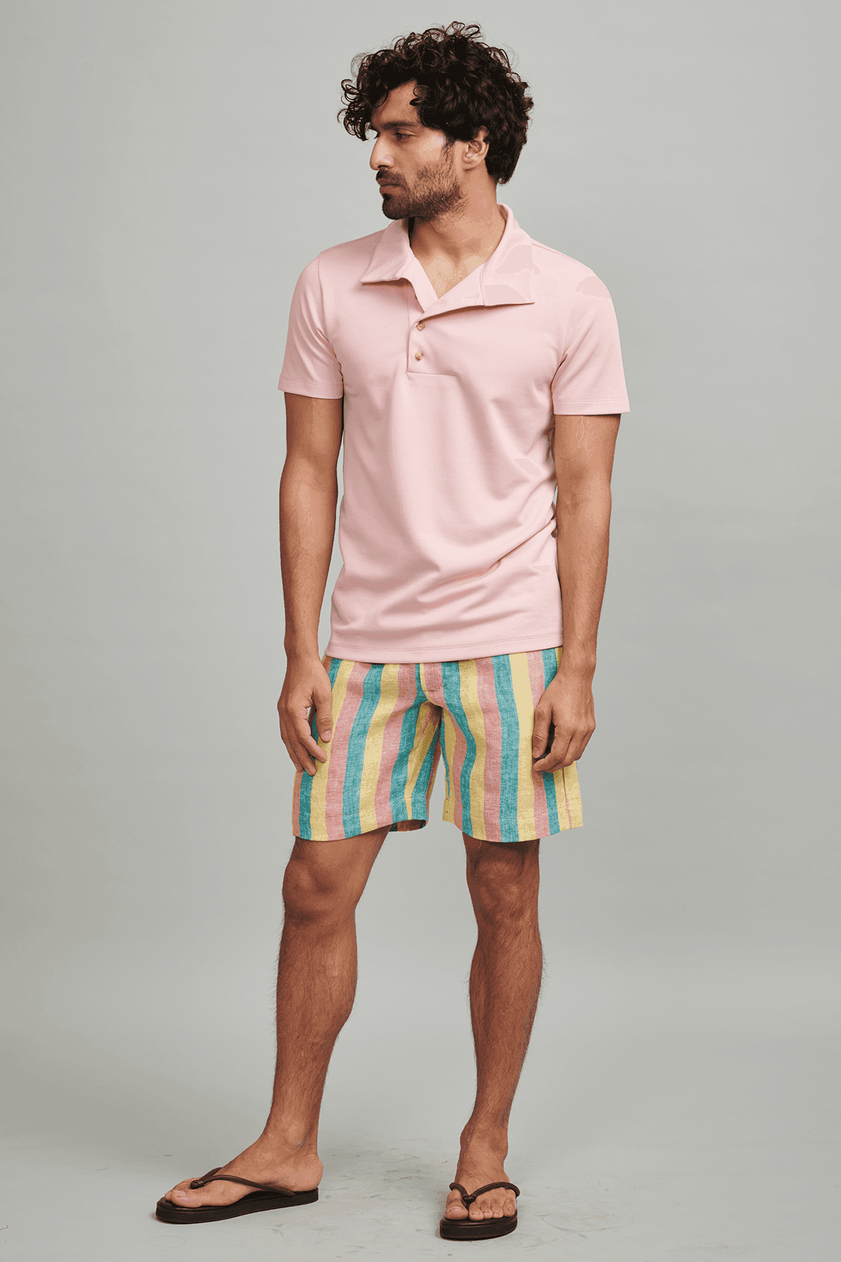 OFF CENTER PLACKET POLO - dash and dot