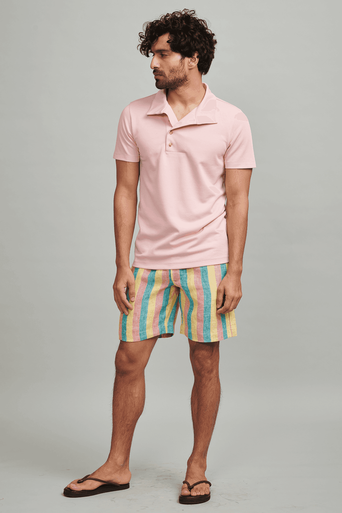 OFF CENTER PLACKET POLO - dash and dot dash and dot