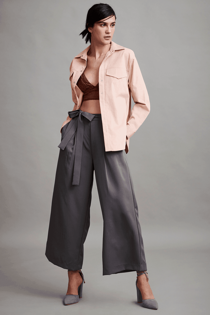 OVERSIZE BLUSH CORDUROY SHIRT - dash and dot dash and dot