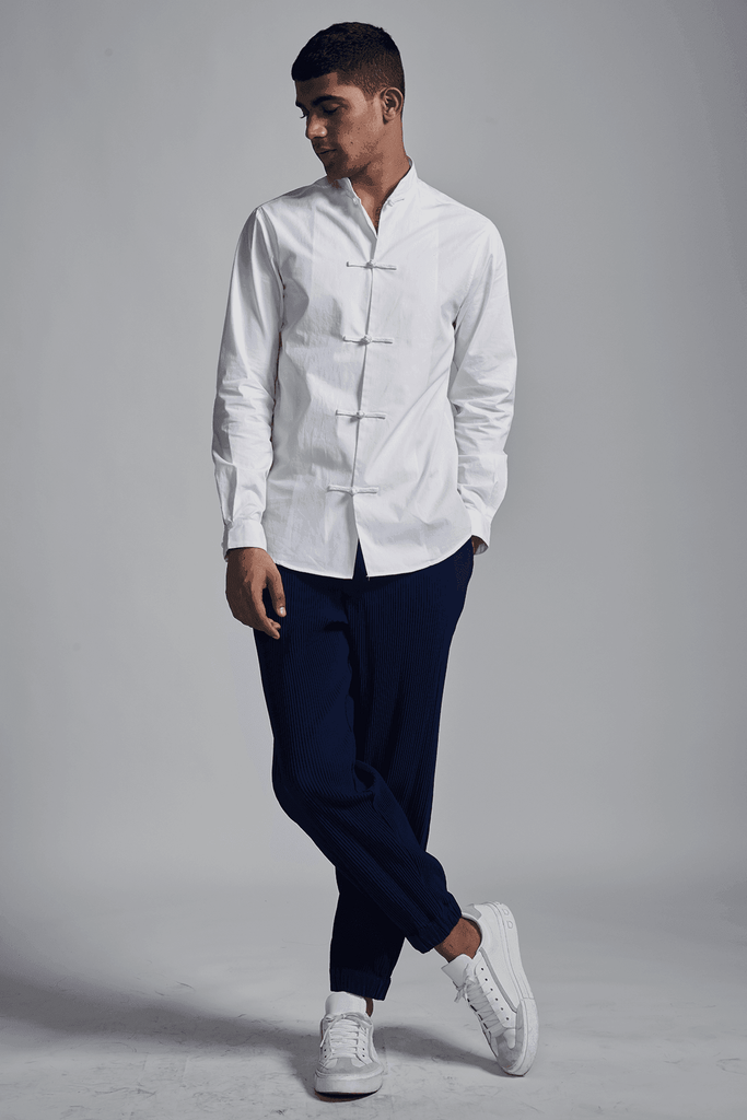 KNOTTED BUTTON SHIRT - dash and dot dash and dot