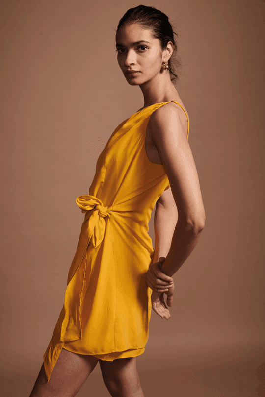 GRECIAN WRAP DRESS - dash and dot dash and dot