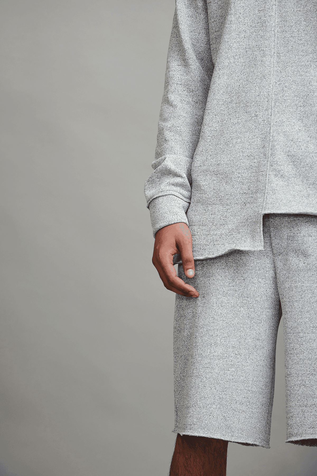 UNEVEN HEM HOODIE CO-ORD SET - dash and dot