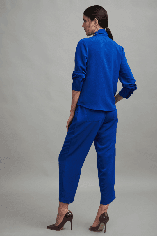 ROYAL BLUE BOW TOP - dash and dot dash and dot