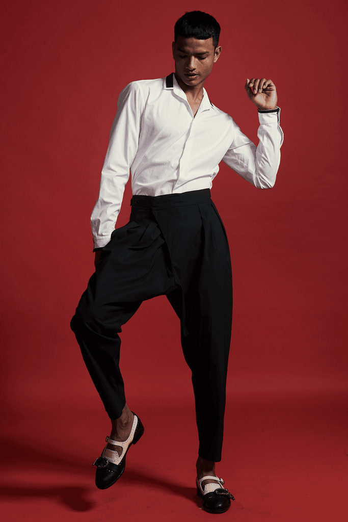 FRONT OVERLAP PANT - dash and dot dash and dot