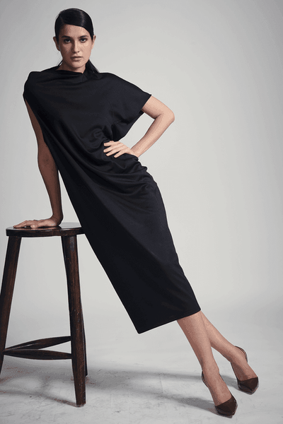 SINGLE DROP SHOULDER DRESS - dash and dot