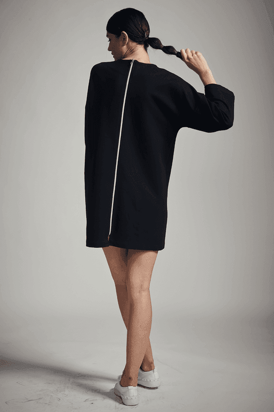 BACK ZIPPER DRESS - dash and dot