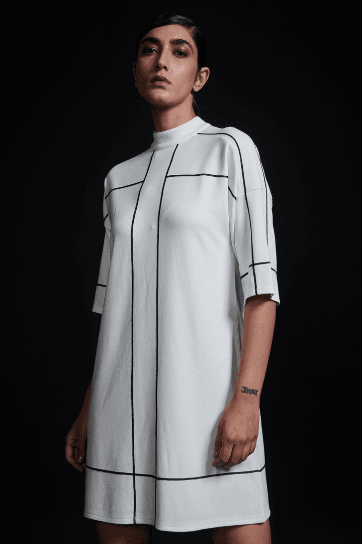 HIGH NECK DRESS - dash and dot