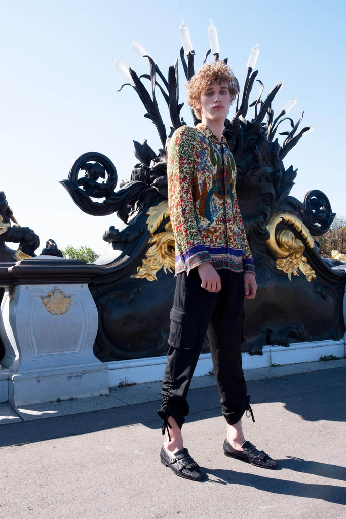 TAPESTRY PRINT SHIRT - dash and dot dash and dot