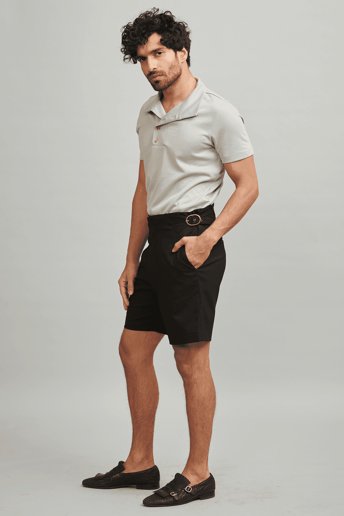 OFF CENTER PLACKET POLO - dash and dot dash and dot