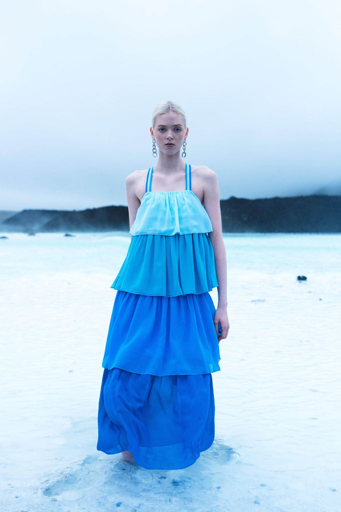 OMBRE TIERED DRESS - dash and dot dash and dot