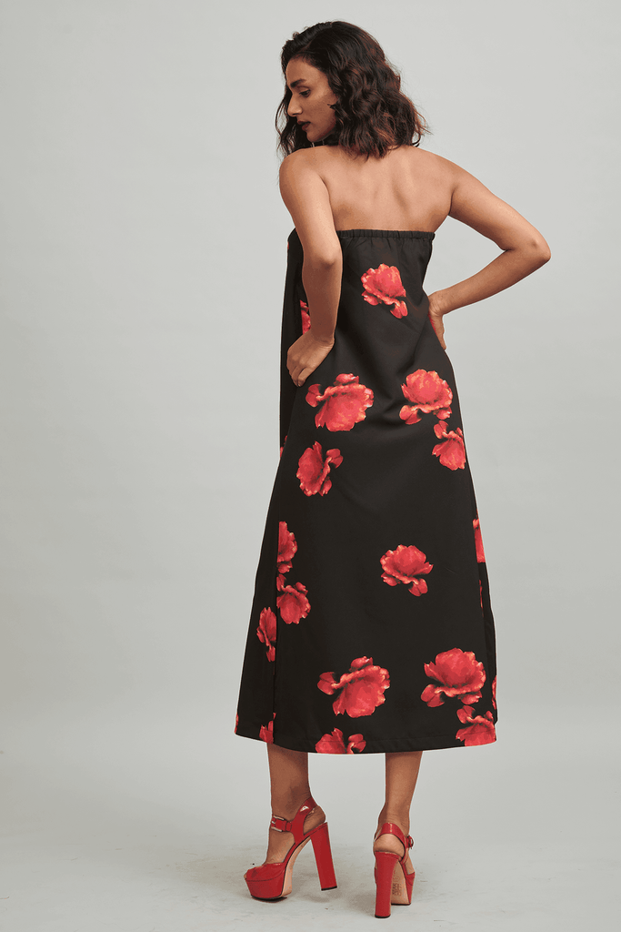 BLACK ROSE DRESS - dash and dot dash and dot