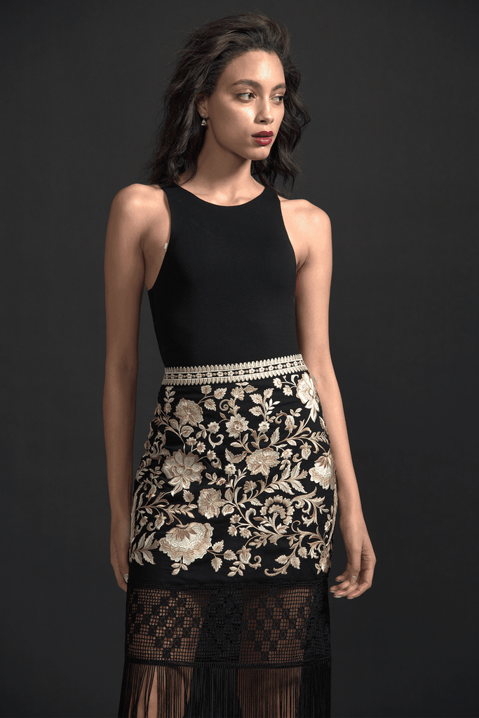 FRINGE HEM SKIRT - dash and dot dash and dot