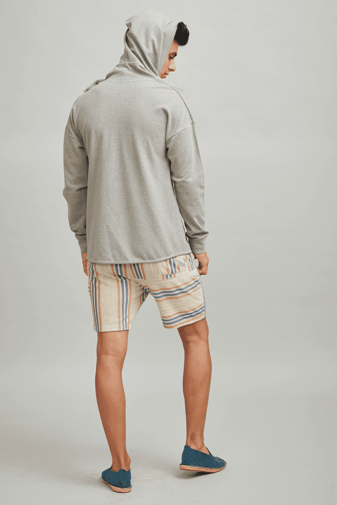 DOUBLE OVERLAP HOODIE - dash and dot dash and dot