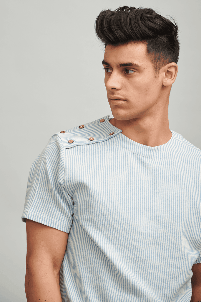 DOUBLE SHOULDER PLACKET POLO - dash and dot dash and dot