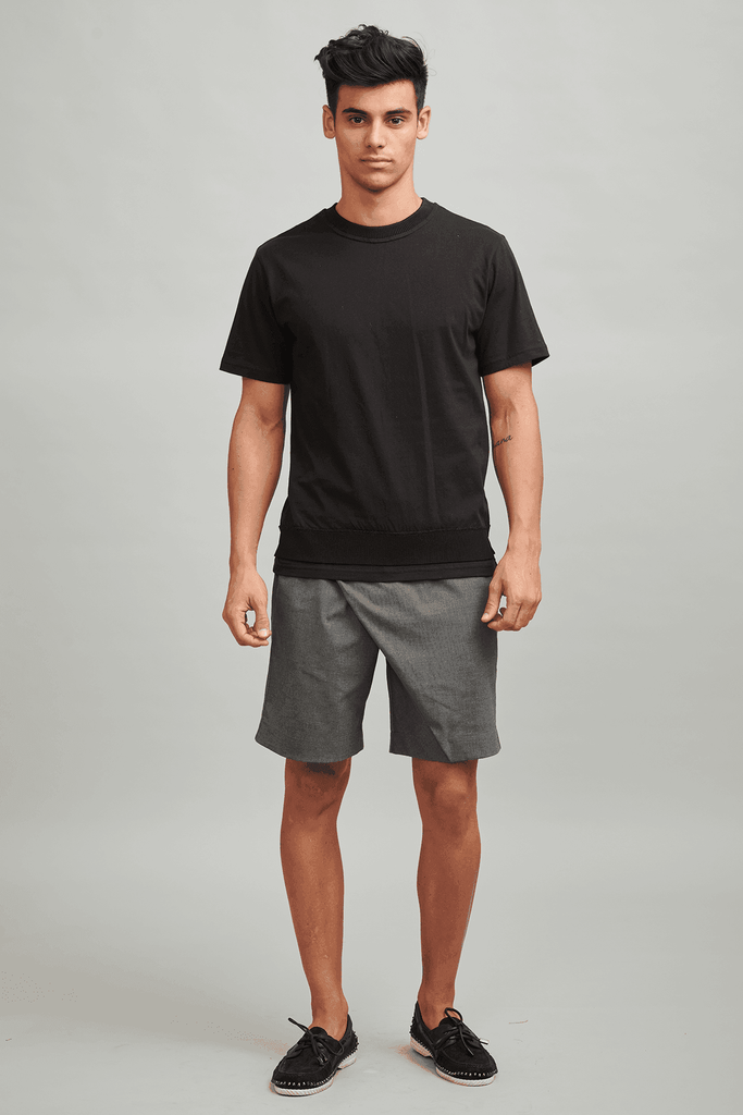 RIBBED TEE - dash and dot dash and dot