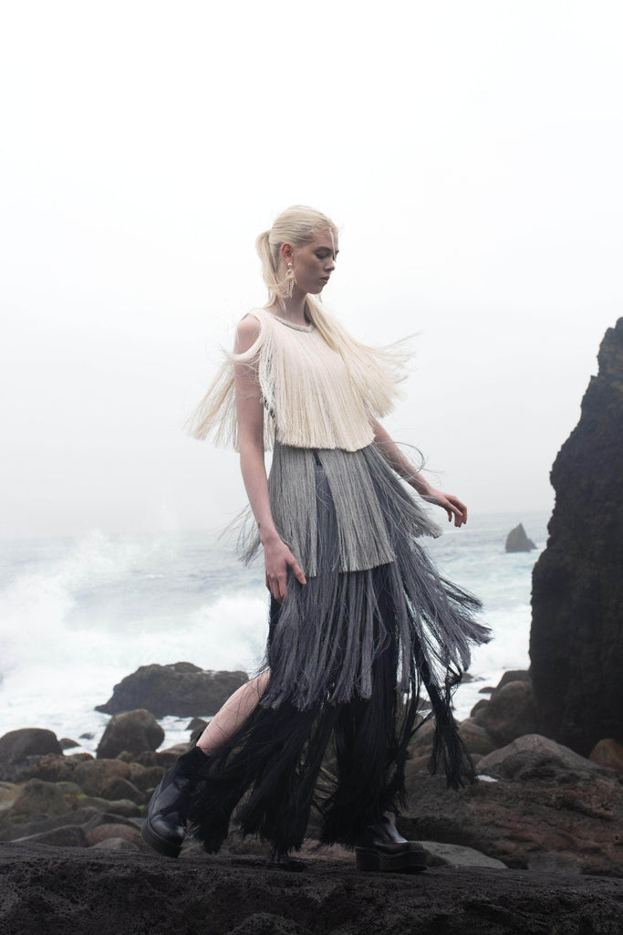 OMBRE FRINGE DRESS - dash and dot dash and dot