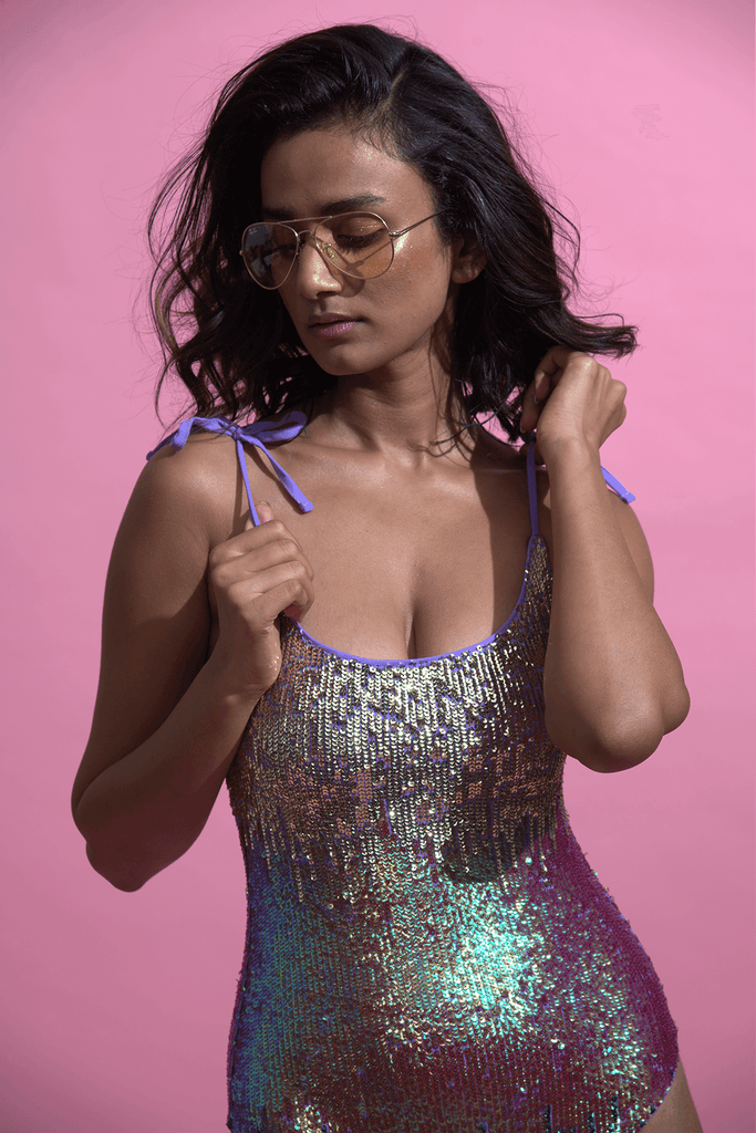 METALLIC OMBRE SWIMSUIT - dash and dot dash and dot