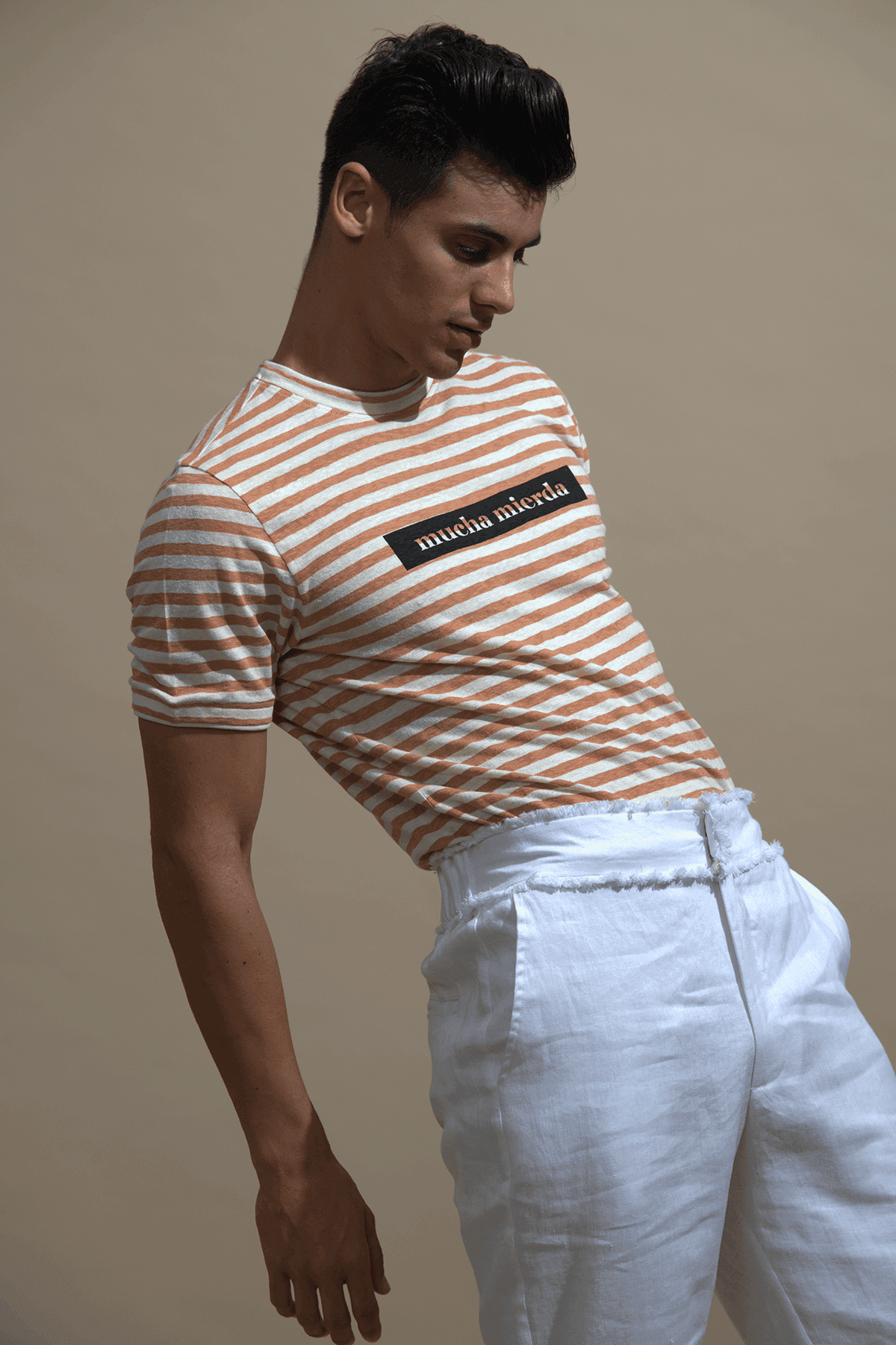 WHITE LINEN PANT - dash and dot