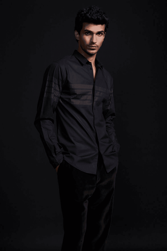 TONAL DIRECTIONAL SHIRT - dash and dot dash and dot