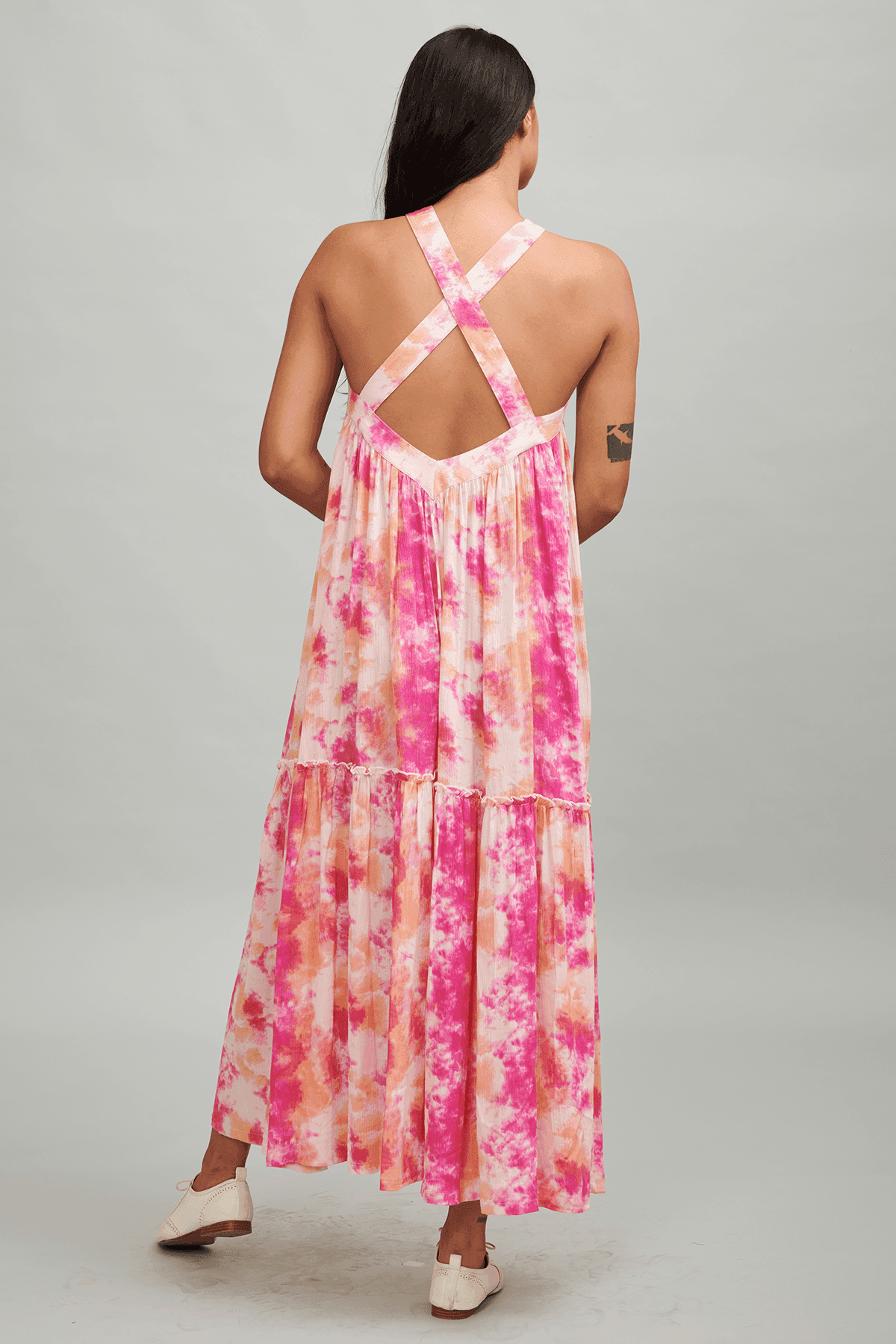 MULTICOLOUR TIE-DYE MAXI - dash and dot