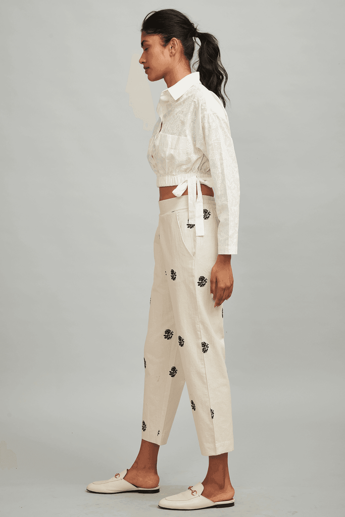 EMBROIDERED PANT - dash and dot dash and dot
