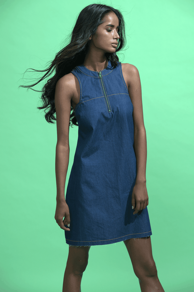 DENIM ZIP MINI - dash and dot dash and dot