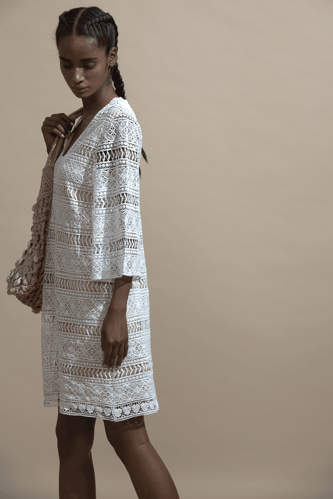 STRAIGHT LACE DRESS - dash and dot dash and dot