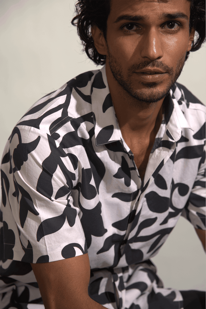 VINE PRINT SHIRT - dash and dot dash and dot