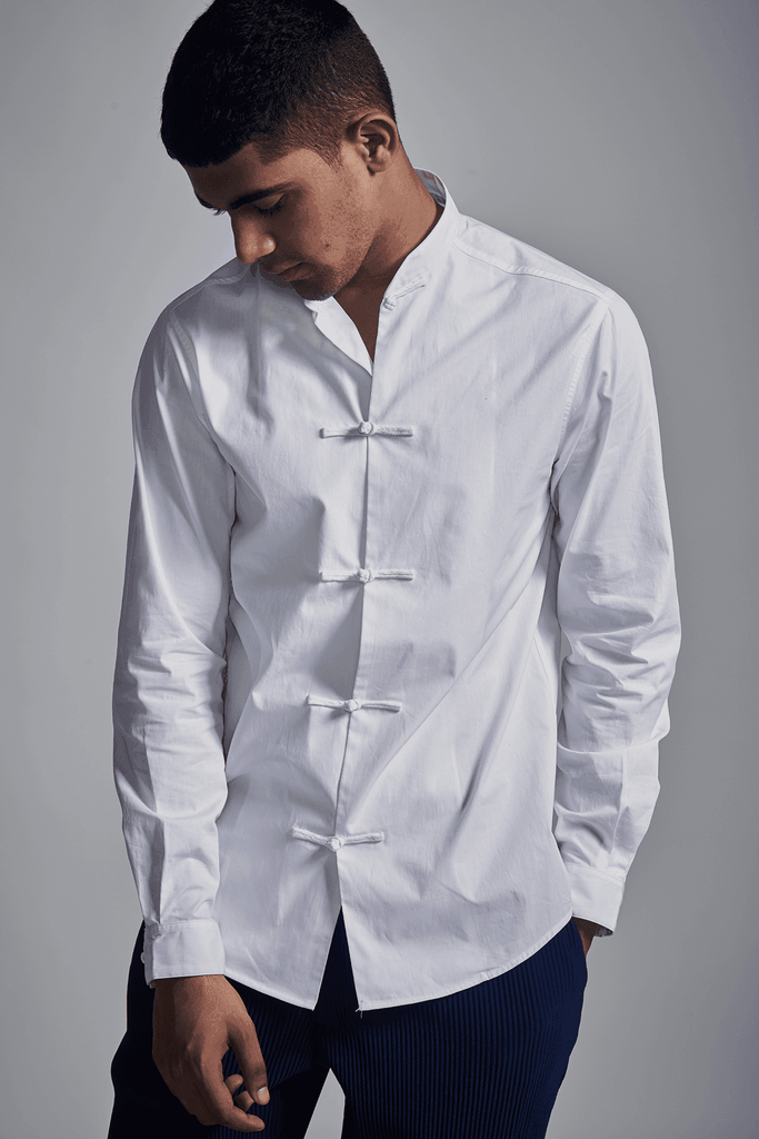 KNOTTED BUTTON SHIRT - dash and dot dash and dot